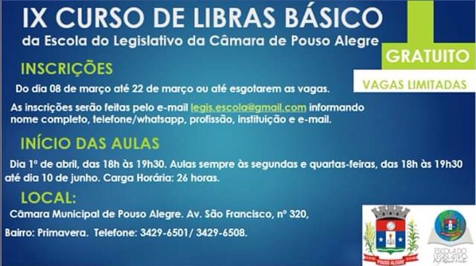 Imagem 1 da notícia: IX Curso de Libras Básico